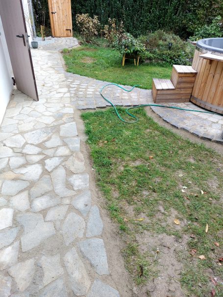 Polygonalplatten Verlegung Naturplatten Verlegung